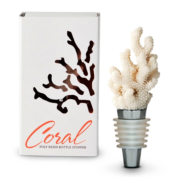 Weddingstar Lifelike Faux Coral Bottle Stopper in Gift-Box