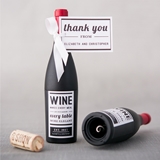 Wine Bottle-Shaped Corkscrew with Personalized Bistro Bliss Label