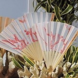 Weddingstar Beach Fan with Delightful Underwater Seascape (Set of 6)