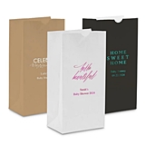 Personalized Self-Standing Printed Goodie Bags (Set of 25)(12 Colors)