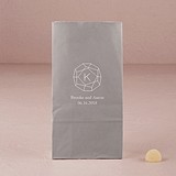 Gemstone Initial Design Self-Standing Printed Goodie Bags (10 Colors)