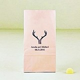 Love Antlers Design Self-Standing Printed Goodie Bags (10 Colors)