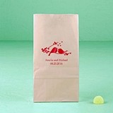 Love Birds Design Self-Standing Printed Goodie Bags (10 Colors)