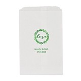 Weddingstar Love Wreath Motif Foil-Printed Flat Goody Bags (Set of 25)