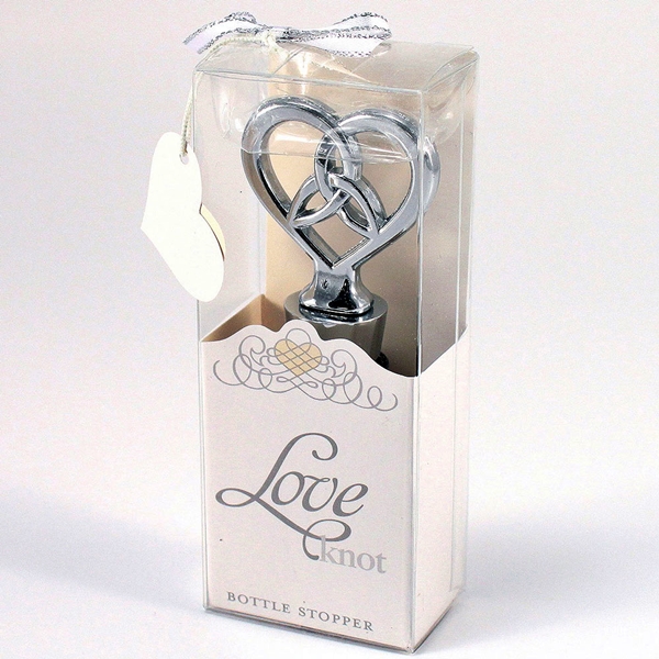 "The Love Knot" Bottle Stopper with Designer Gift Packaging