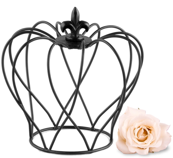 Weddingstar Small Matte Black Wire Crown Favor (Set of 4)