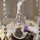 Weddingstar Large Blown-Glass Tear-Drop-Shaped Vases (Set of 2)