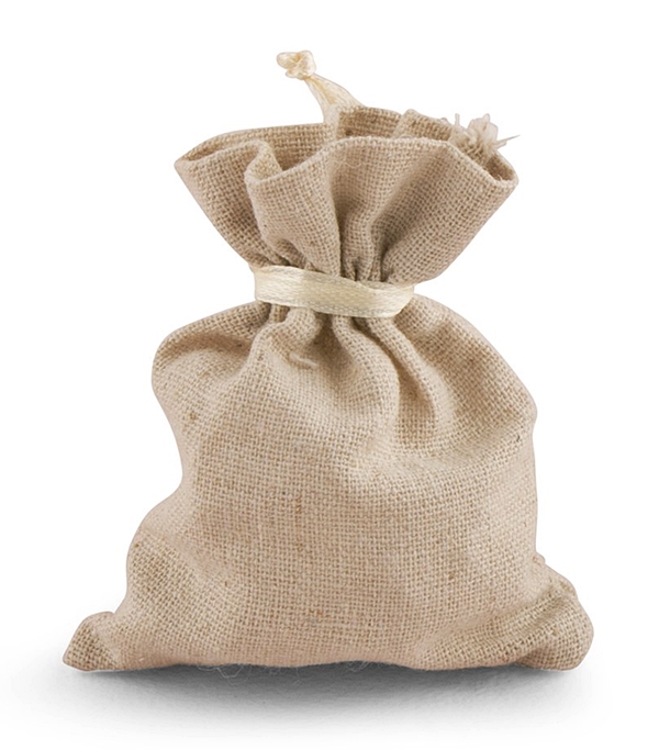 Weddingstar Mini Plain Linen Drawstring Pouches (Set of 12)