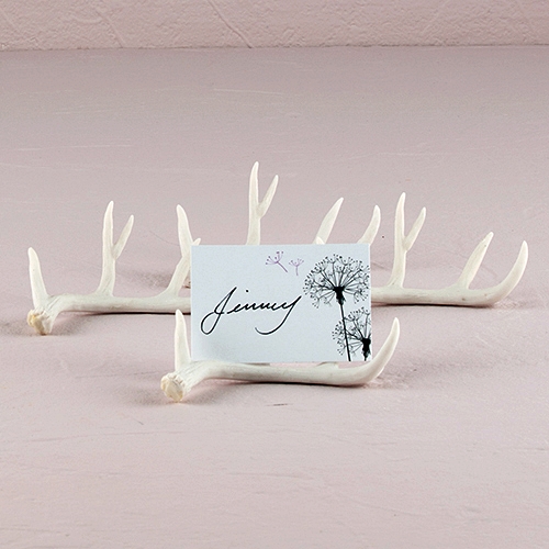 Miniature Faux Antler Stationery/Place Card Holders (Set of 6)