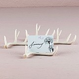 Miniature Faux Antler Stationery/Place Card Holders (Set of 6)