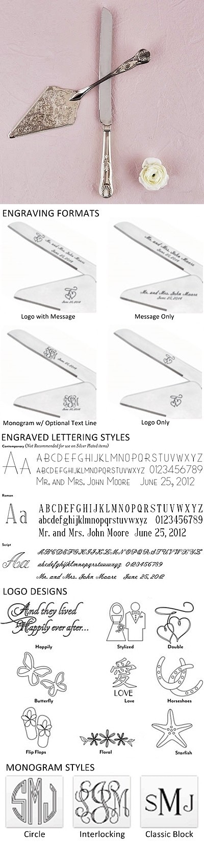 Weddingstar Vintage-Inspired Silvered Cake Serving Set