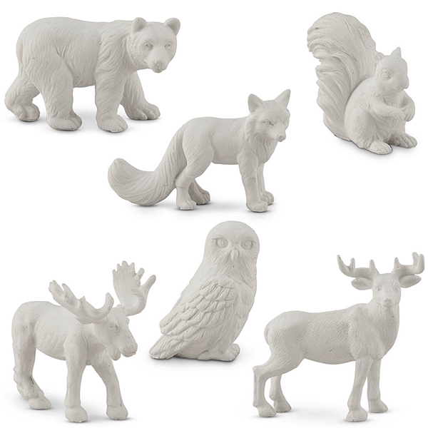 Weddingstar Miniature Woodland Assorted Animal Set (Set of 6)