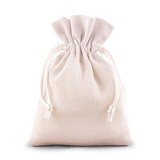 Weddingstar White Linen Drawstring Favor Bags (Set of 6)