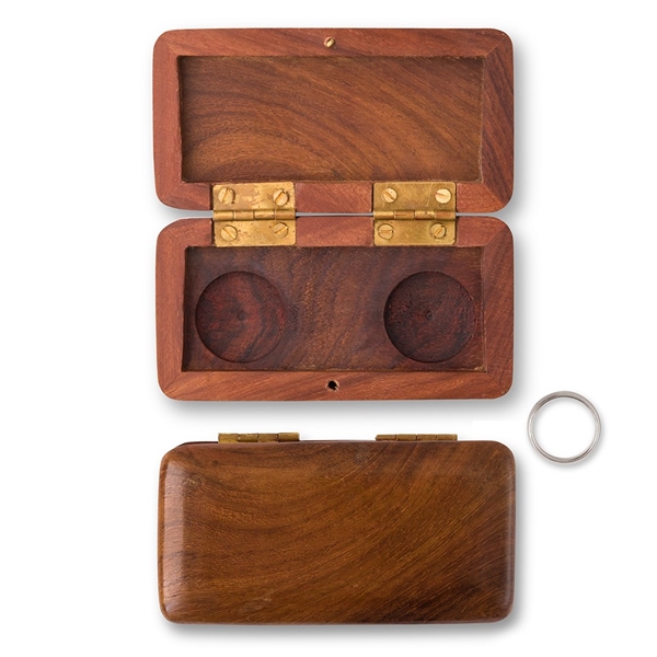 Weddingstar Pocket-Sized Wooden Wedding Ring Box