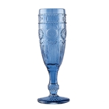 Weddingstar Vintage-Inspired Pressed Glass Flute (Assorted Colors)