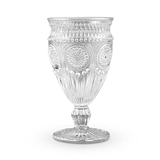 Weddingstar Vintage-Inspired Pressed-Glass Goblet in Clear