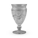 Weddingstar Vintage-Inspired Pressed-Glass Goblet in Grey