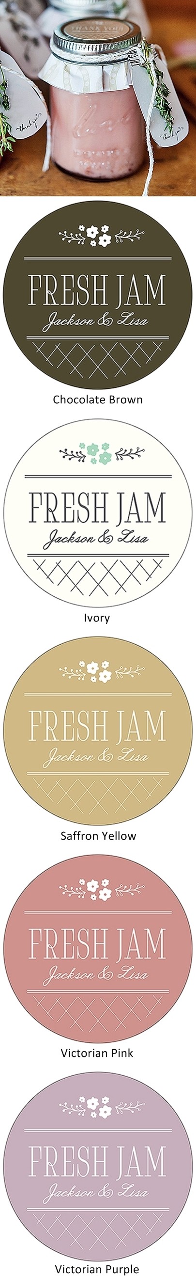 Raised-Script Love Mini Mason Jars w/ Personalized Stickers (Set of 6)