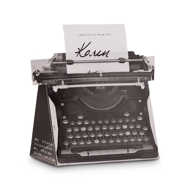 Weddingstar Vintage-Inspired Typewriter Favor Box Kit (Package of 10)