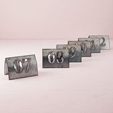 Weddingstar Laser-Cut Self-Standing Metal Table Number Set (Set of 6)