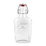 Weddingstar Personalized Vintage-Inspired Glass Flask - Crown Etching