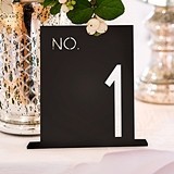 Black Acrylic Table Number In Block Style (Numbers 1-24 Available)