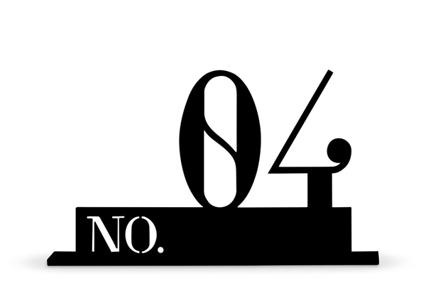 Double Digit Style Black Acrylic Table Number (Numbers 1-24 Available)