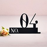 Double Digit Style Black Acrylic Table Number (Numbers 1-24 Available)