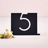 Top-Aligned Style Black Acrylic Table Number (Numbers 1-24 Available)