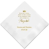 Love Gives Us a Fairy Tale Foil-Printed Napkins (3 Sizes) (25 Colors)