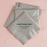 Sweet Beginnings Design Foil-Printed Napkins (3 Sizes) (25 Colors)
