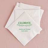 Woodland Pretty Celebrate Foil-Printed Napkins (3 Sizes) (25 Colors)