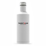 Matte White 'Times Square' Travel Bottle with 'Thirst Aid' Printing