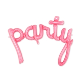 Weddingstar Pink Mylar Foil Letter Balloon Decoration - Cursive Party