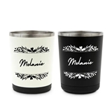 Custom Printed Reusable Metal Coffee Cup Sleeve - Holly Berry Frame