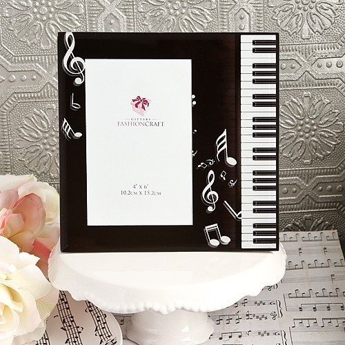 FashionCraft Black Beveled-Glass Music Design Frame