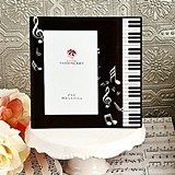 FashionCraft Black Beveled-Glass Music Design Frame