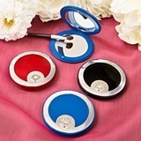 FashionCraft Bejeweled Luxury Compact Mirrors (Set of 18)