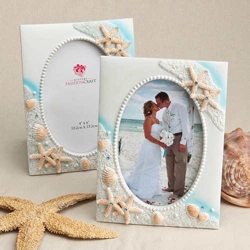 FashionCraft Seaside Theme Picture Design Frame/Table Number Holder