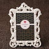 FashionCraft White Baroque Design Frame/Table Number Holder