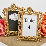 FashionCraft Baroque Gold Metallic Frame/Table Number Holder