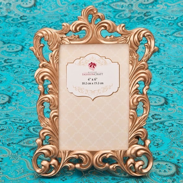 FashionCraft Magnificent Rose Gold Baroque Frame/Table Number Holder