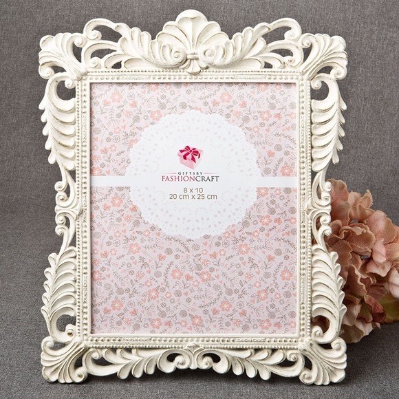 Brushed Gold Vintage-Inspired Baroque Design Frame/Table Number Holder