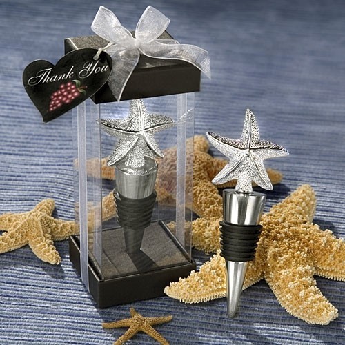 FashionCraft Elegant Starfish Design Bottle Stopper Favor