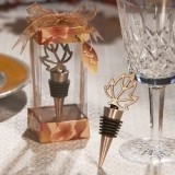 FashionCraft Autumn-Themed Leaf-Topped Wine Bottle Stopper