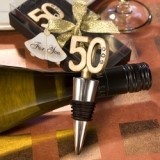 FashionCraft 50th Anniversary Wine Bottle Stopper Favor