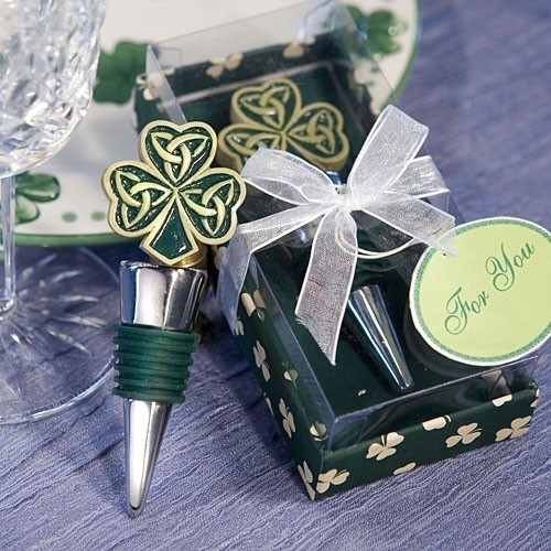 FashionCraft Shamrock/Trinity Love Knot Bottle Stopper