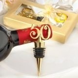 FashionCraft Celebrate 50 Years Bottle Stopper with Rhinestone Accents