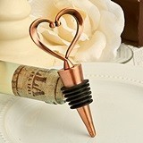 Vintage Copper-Finish "One Love, One Heart" Bottle Stopper