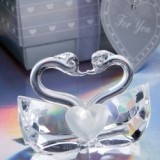 FashionCraft Choice Crystal Collection Kissing Swans